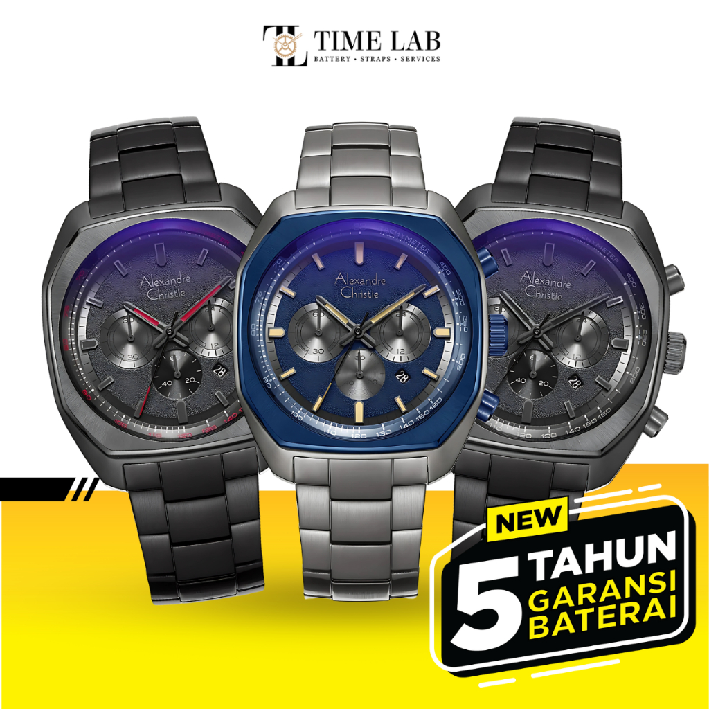 JAM TANGAN ALEXANDRE CHRISTIE COLECTION AC 6666MC / AC 6666 MC / AC6666 / AC 6666MCB PRIA ORIGINAL