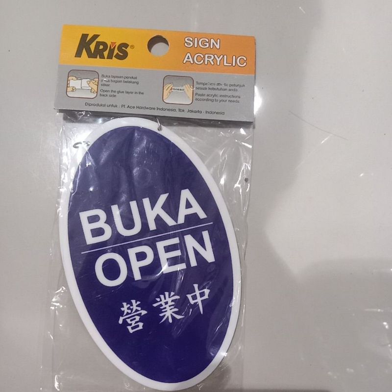 

Sign Akrilik Buka Tutup