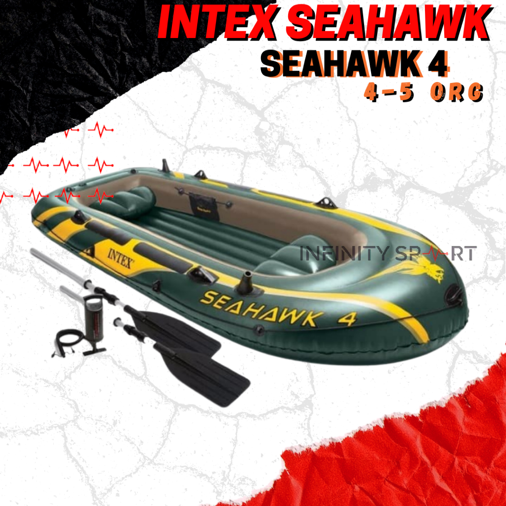 Perahu Karet/ inflatable boat SEAHAWK 4 Intex