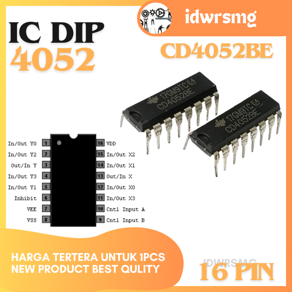 IC CD4052 CD4052BE 4052BE CD 4052 BE