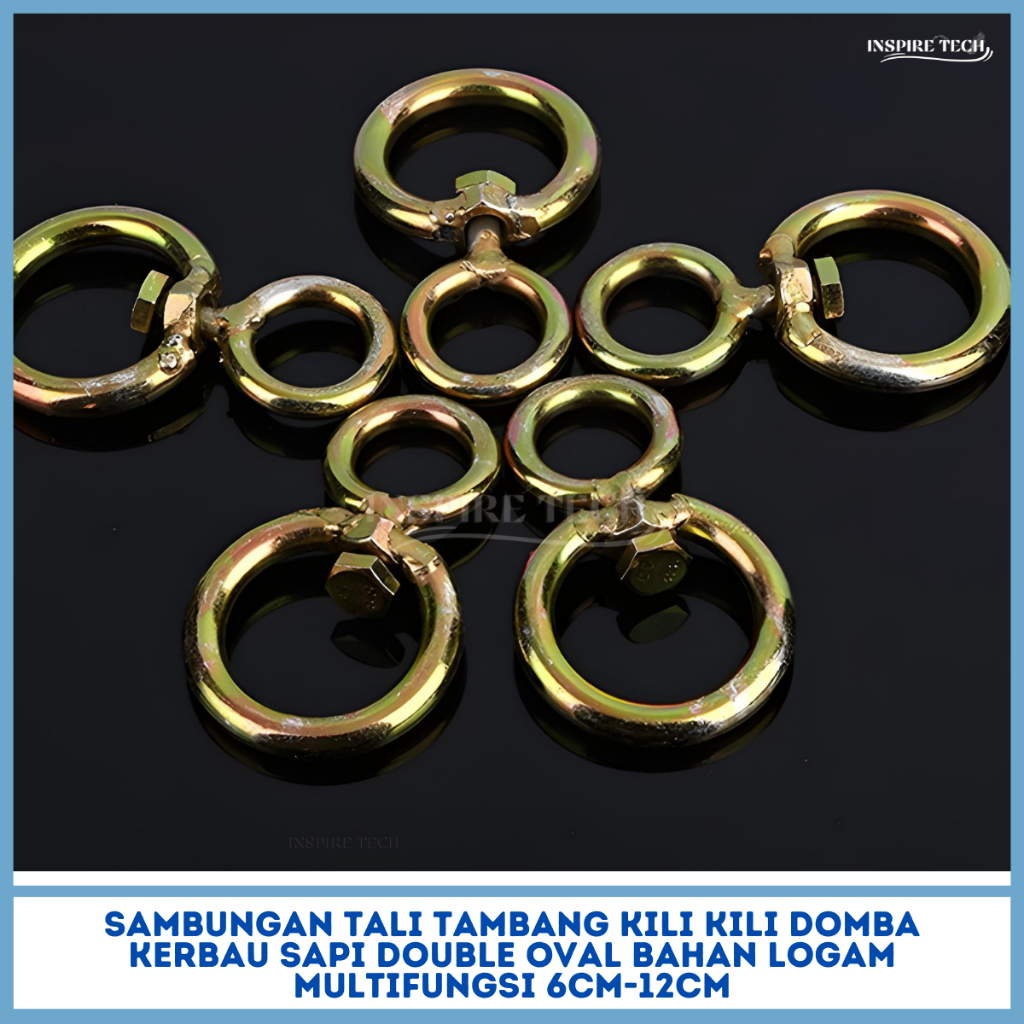 KILI KILI SAMBUNGAN DOMBA TALI TAMBANG KERBAU KUNINGAN MULTIFUNGSI BAHAN LOGAM ROLLER NO 6 8 10 12