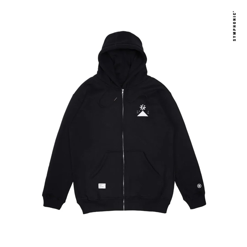 Symphonic pullover hoodie jaket zipper unfold Md2