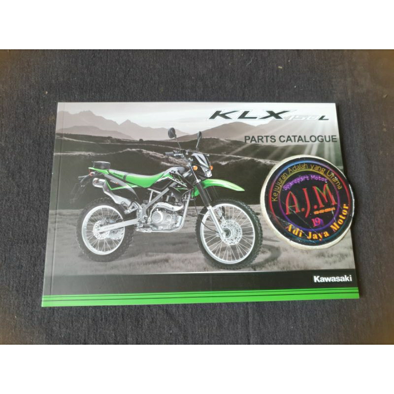 Buku Part Catalog Katalog Copian Kawasaki KLX150L KLX 150 L 2014
