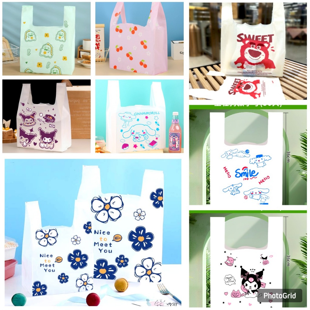 

(20 LEMBAR ) KANTONG KRESEK SANRIO GEMOY / KANTONG PLASTIK SERBAGUNA KUROMI/ CINNAMORLL KARTUN JEPANG/ KANTONG ASOI SANRIO