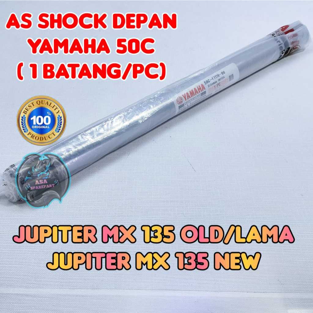 As Shok Depan 50C Asli Original Motor Yamaha Jupiter MX 135 Old / Lama , Jupiter MX 135 New 1 batang