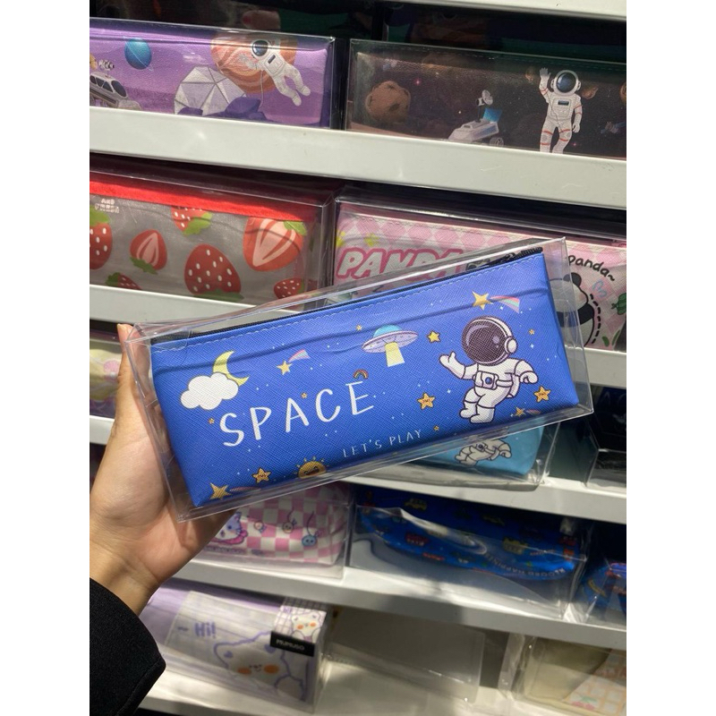 

Mumuso - Astrounout Space (Navy) Pencil Case Medium
