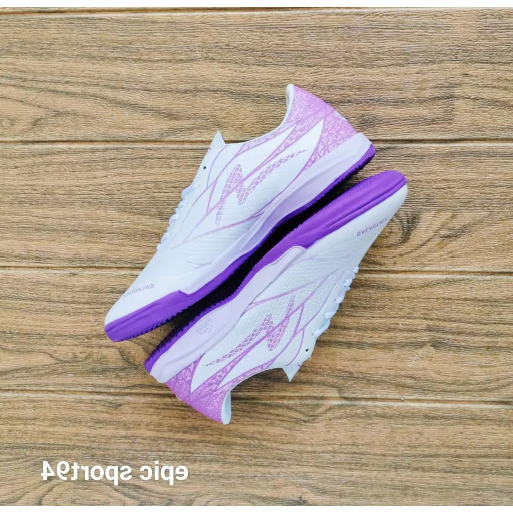 CHYS.ID sepatu futsal specs galactica putih ungu baru terlaris berdecit grade original freebox