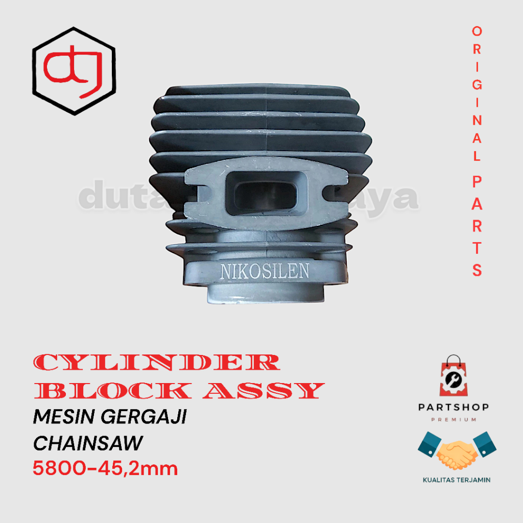 CYLINDER BLOCK BLOK SILINDER CHAIN SAW SENSO 5800-45,2mm BLOK SENSO 5200 5800