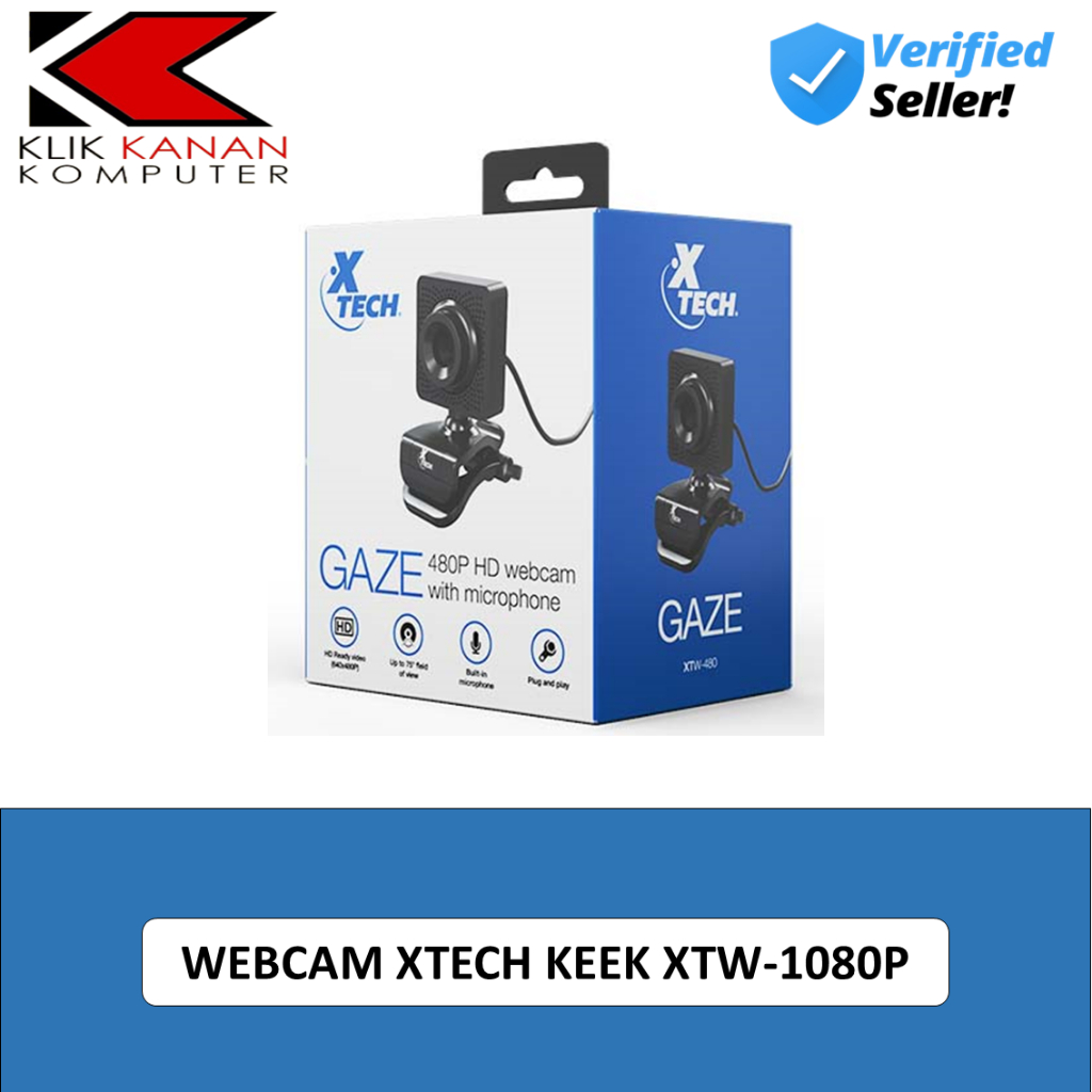 EXTERNAL WEBCAM XTECH KEEK XTW-1080P HD WITH MICROPHONE