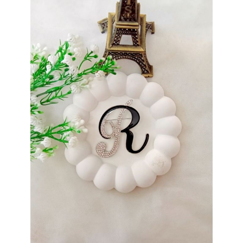 Bros inisial/Bros huruf/Bros nama/Bros dada/Bros hijab/Bros premium