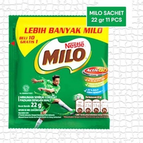 

Milo Activ-Go Sachet 22gr Renceng 10+1 free