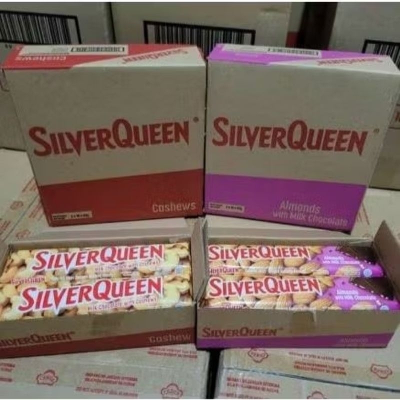 

Coklat cokelat Silverqueen 55 gram 1 box (isi 10 pcs)