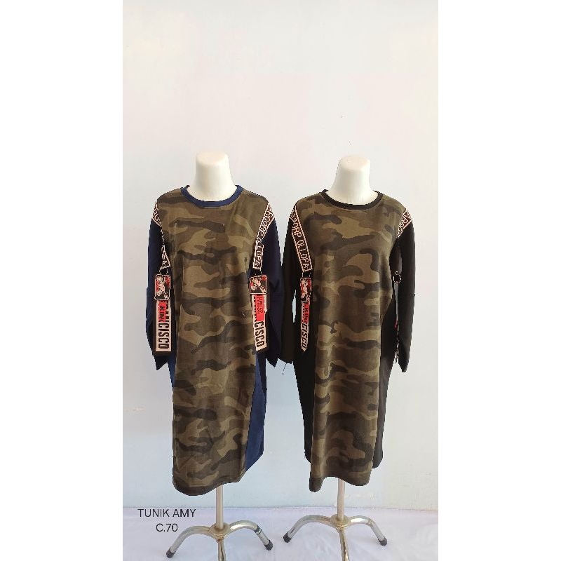 tunik kaos wanita army/tunik amy c.70