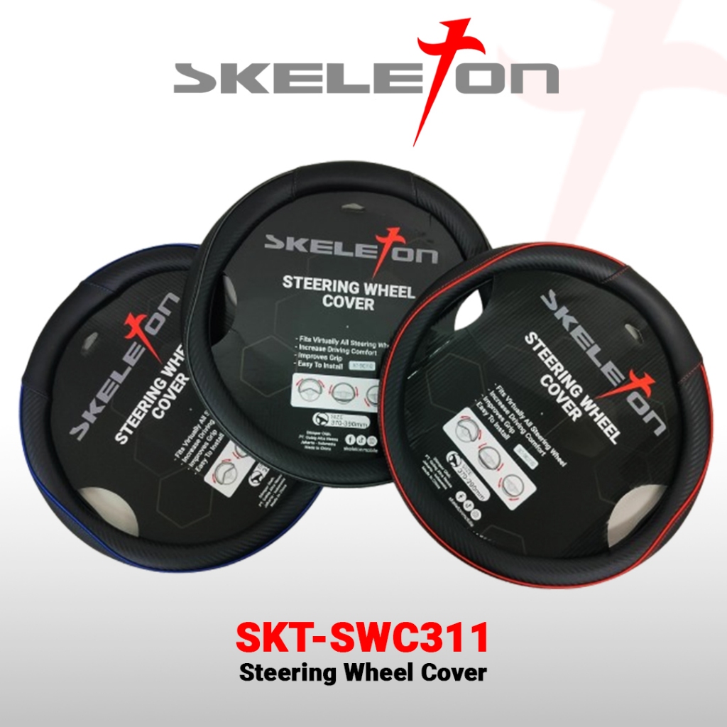 Steering Wheel Cover Sarung Stir Mobil Skeleton SKT-311