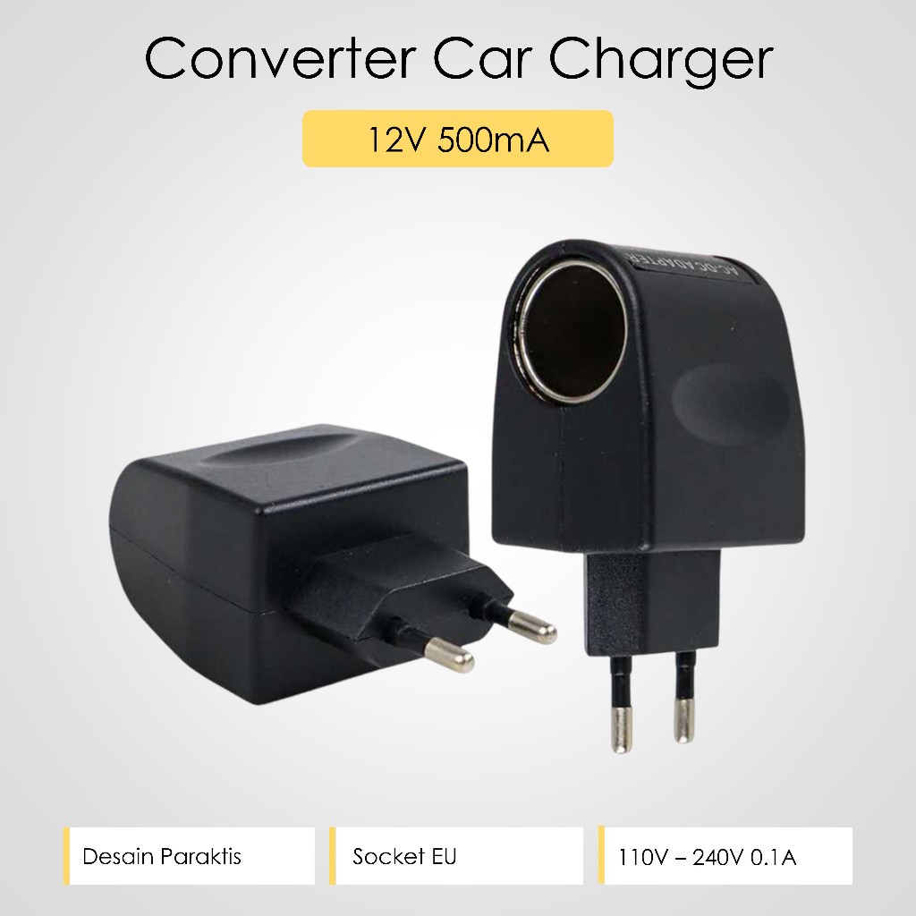Car Charger Switch Adaptor AC to DC 12V / Converter AC to DC