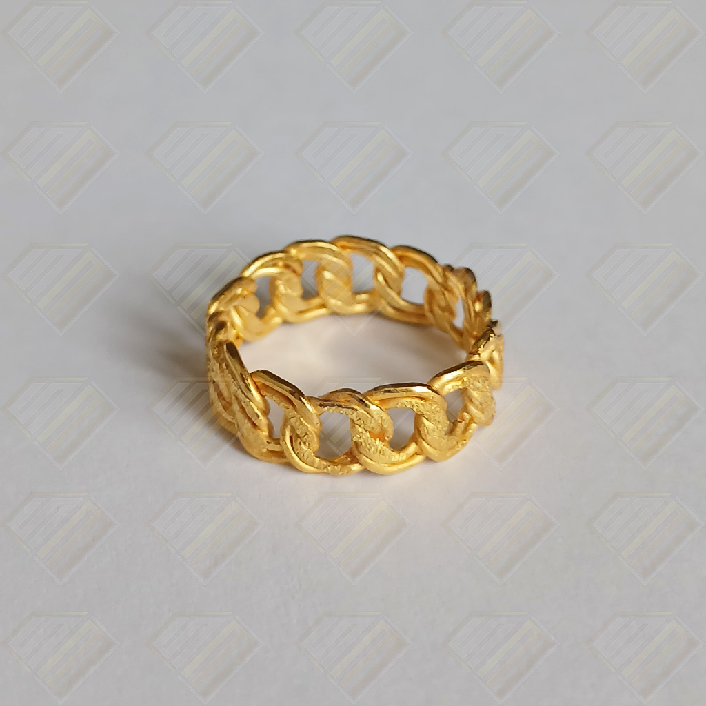 Cincin Model Coco Emas 24 Karat