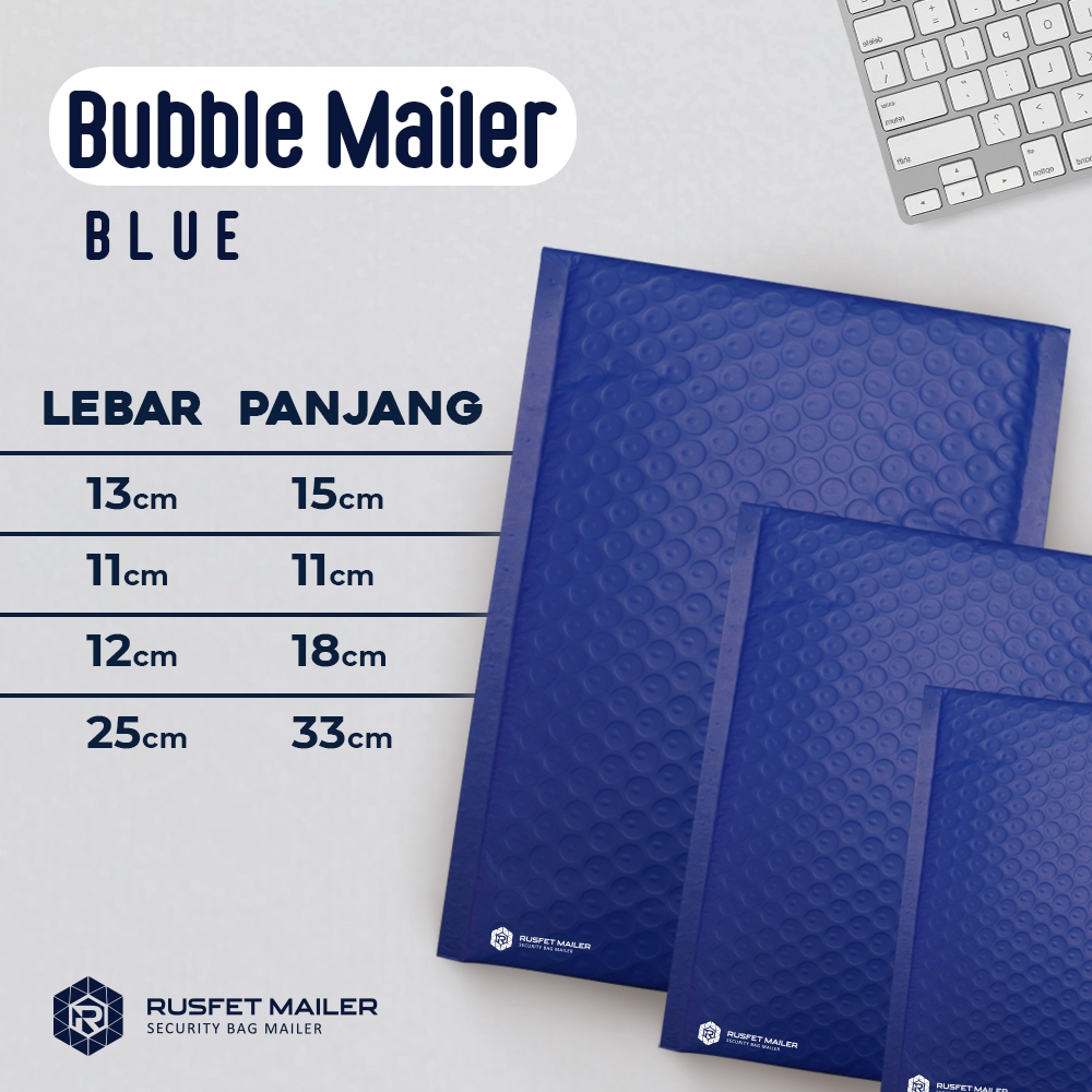 Amplop Bubble Mailer Electric Blue Bubble Mailer Envelope Rusfet Bubble Packing