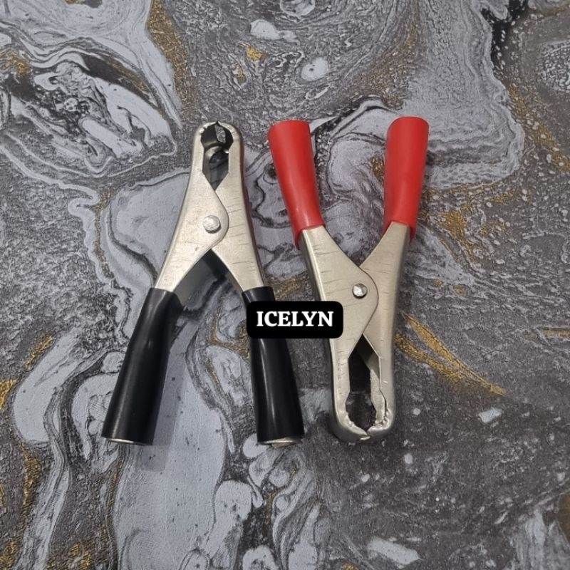 Jepit Aki Buaya Tembaga - Silver 10cm Ukuran Besar Kuat Tebal