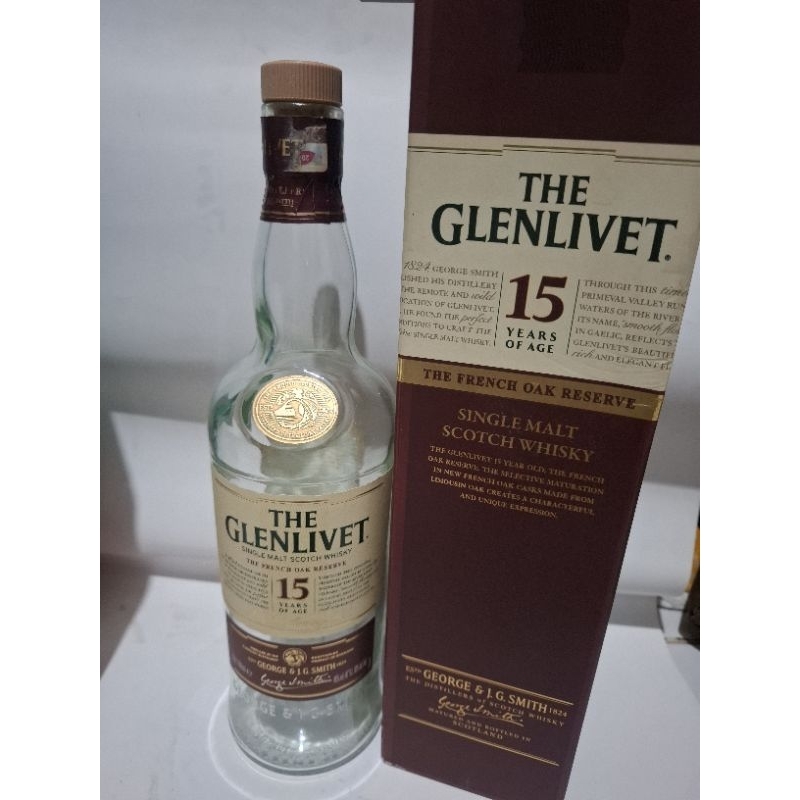 botol bekas glenlivet 15