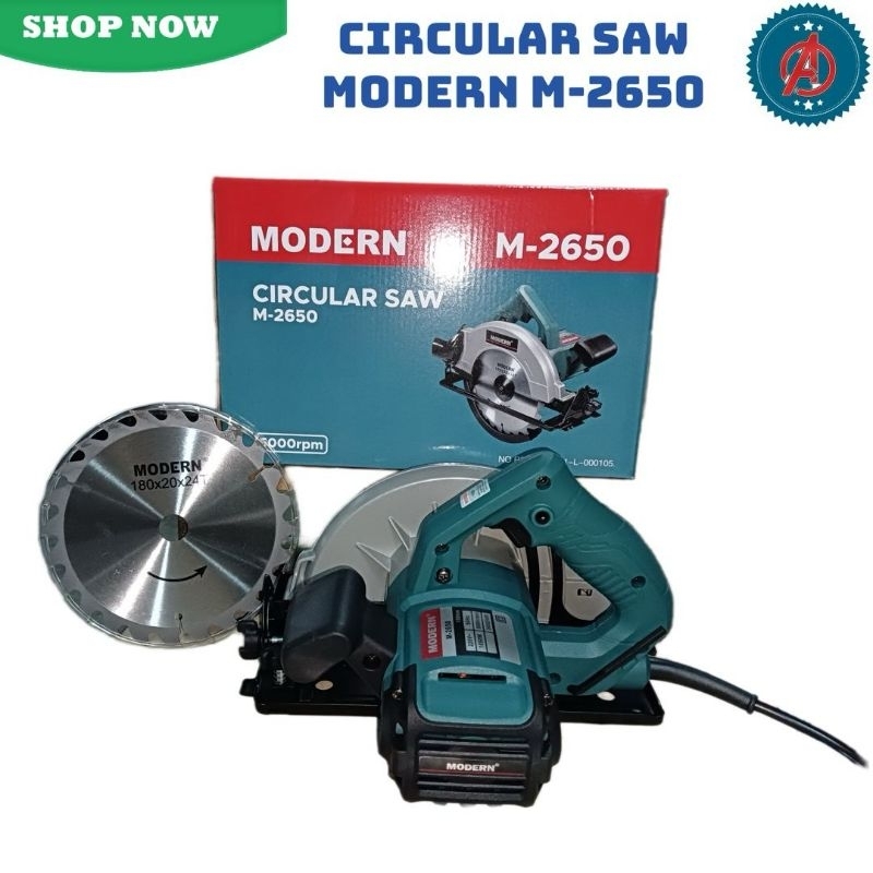 Modern M - 2650 Circular Saw Modern M2650 Mesin Potong Gergaji Kayu 7 Inch Modern