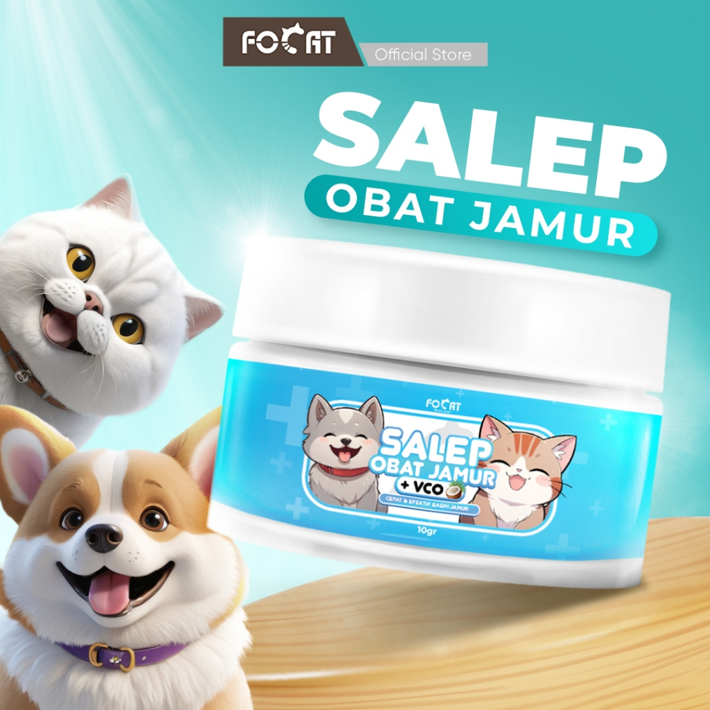 [ASOHI CERTIFIED] FOCAT Salep Obat Jamur Scabies + VCO Anjing Kucing N34 Obat Gatal Koreng