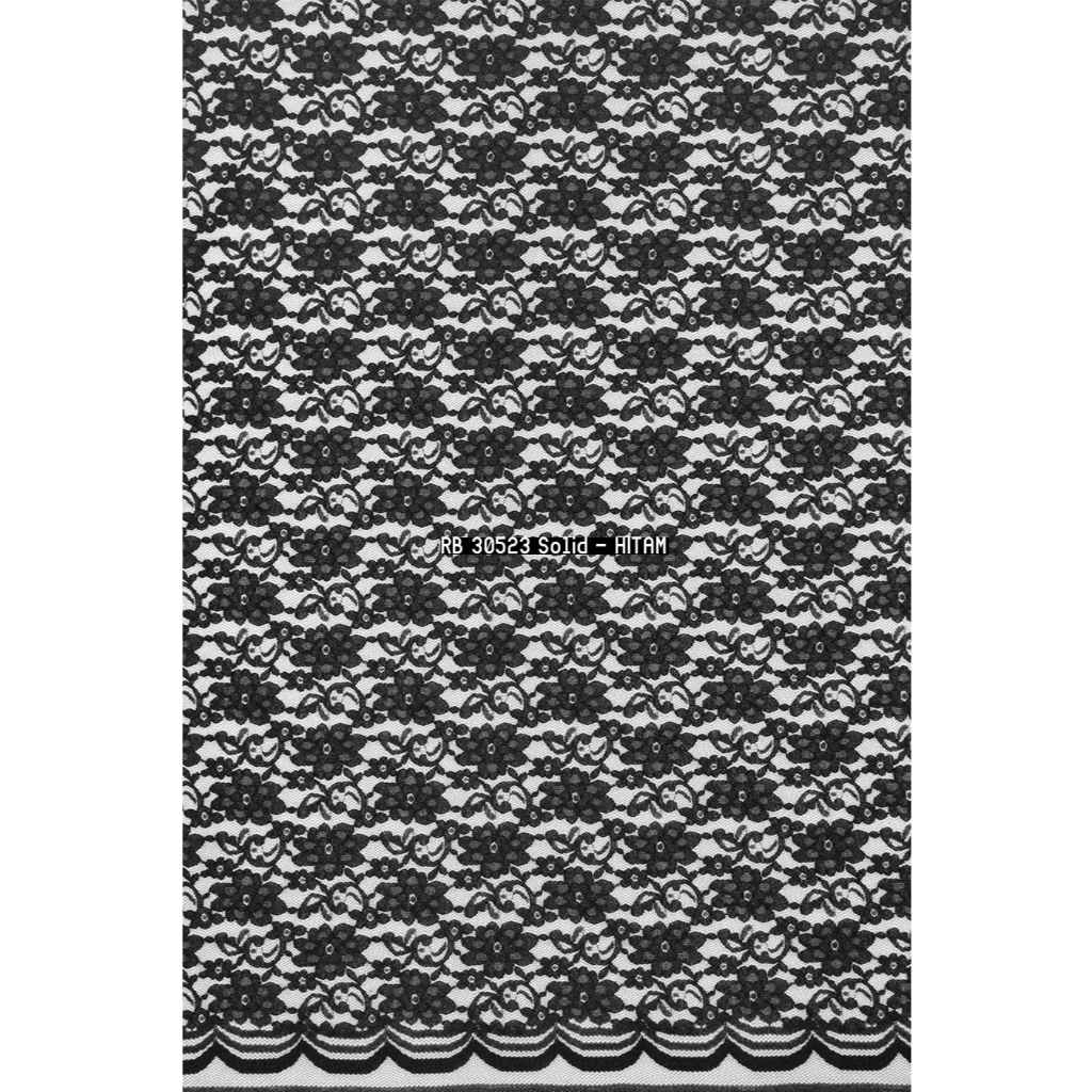 Lace by the Ocean - Venezia - Kain Brukat Brokat Motif Bunga Raschel untuk Gaun, Kebaya, Abaya, Dres