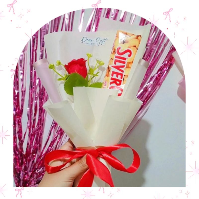 

012 Buket coklat medium | Bouquet wisuda | hampers lebaran | hadiah ulang tahun | gift