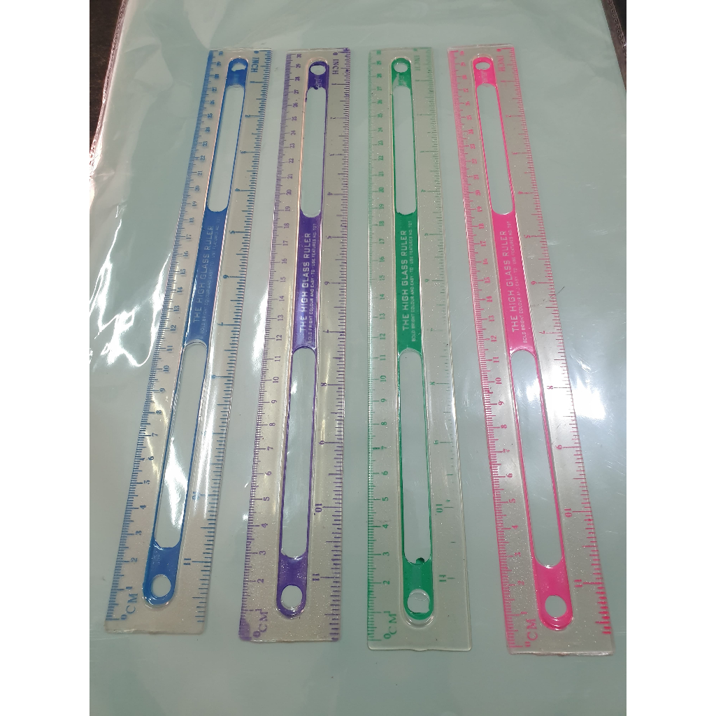 

24 PCS Penggaris Mika ENTER 30cm Warna 727