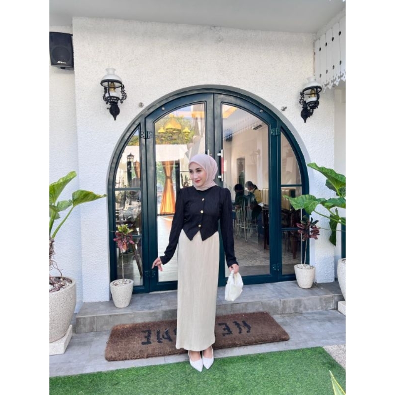 BW652 08 Rok Plisket Lidi Maxi Span 20 Warna | Skirt Rok Prisket Premium | Bahan Hyget FIT XL Jumbo 