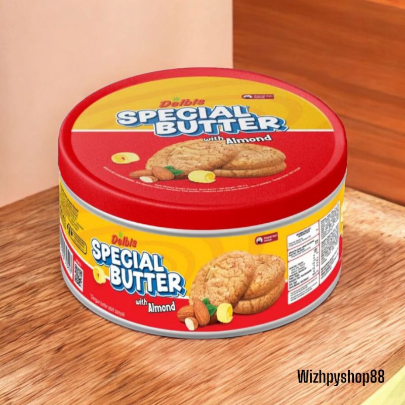 

DELBIS SPECIAL SANDWICH & SPECIAL BUTER ALMOND KEMASAN KALENG 155,2 GRAM / KUE LEBARAN / BISKUIT