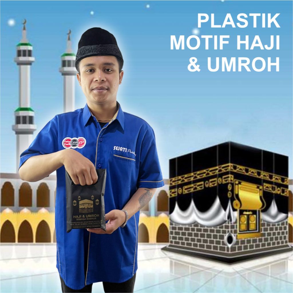 

(ISI 50 PCS) PLASTIK HAJI DAN UMROH 15cm x 22cm