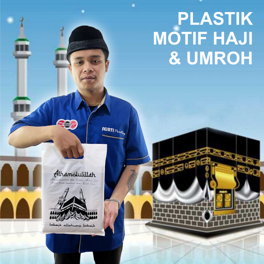 

Isi 50 Pcs, (Size 25cm x 35cm) ,Plastik Umroh, Plastik Haji, Oleh oleh Haji, Kemasan Ibadah Haji, Souvernir Haji