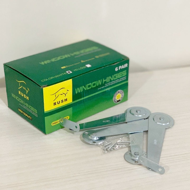 1BOX ( 6)PCSHAK ANGIN RUSH / ENGSEL SALON 9° RUSH / ENGSEL LIPAT 9 INCH RUSH