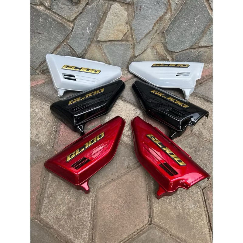 Bok aki gl 100 cover body samping tepong aki kanan kiri tutup bok aki gl100 warna