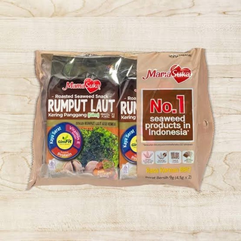 

mamasuka rumput laut panggang (nori) BBQ isi 2 pcs