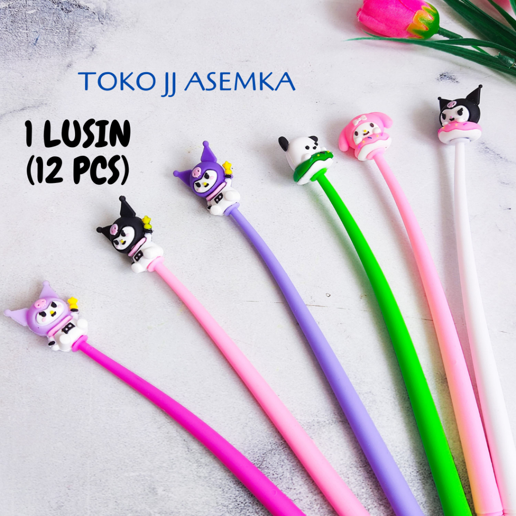 

1 LUSIN (12 PCS) PULPEN GOYANG SANRIO DONAT & KUROMI PGK-1241 PGK-1240 PEN PENA MURAH GROSIR COD