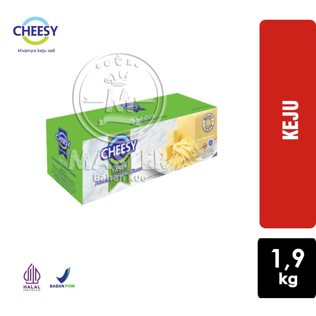 

Cheesy TASTY IJO Cheddar Cheese / Keju Cheesy Parut [1 Slop 1,9 Kg]
