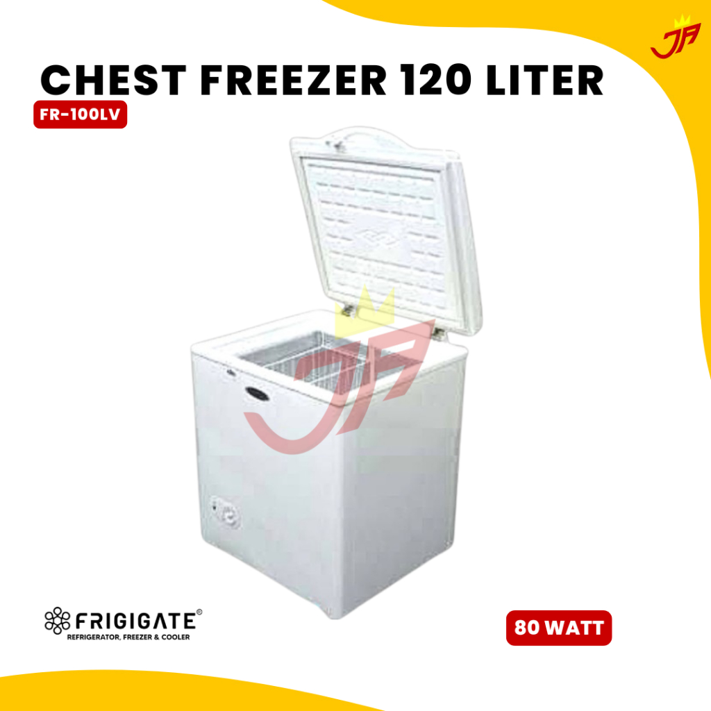 FRIGIGATE Chest Freezer 100Liter Frigigate FR 100LV/Freezer Box Frigigate FR-100LV /FR-100 LV White