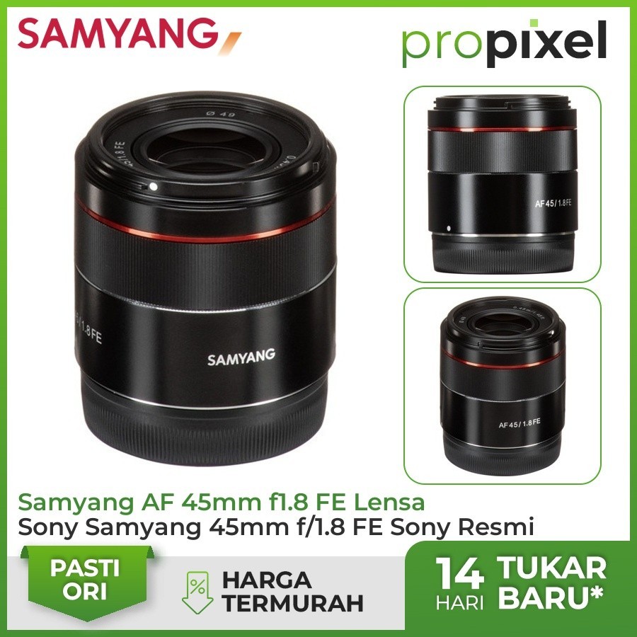 Samyang AF 45mm f1.8 FE Lensa Sony Samyang 45mm f/1.8 FE Sony Resmi