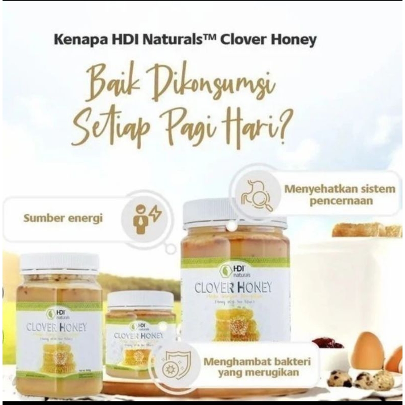 

clover honey kemasan 1kg original bonus permen proliz