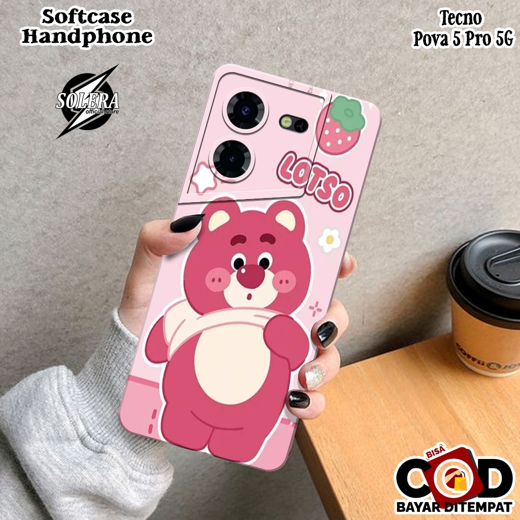 Case Tecno Pova 5 Pro 5G Softcase Tecno Pova 5 Pro 5G Terbaru Fashion Case Kartun Silikon Pro Camera