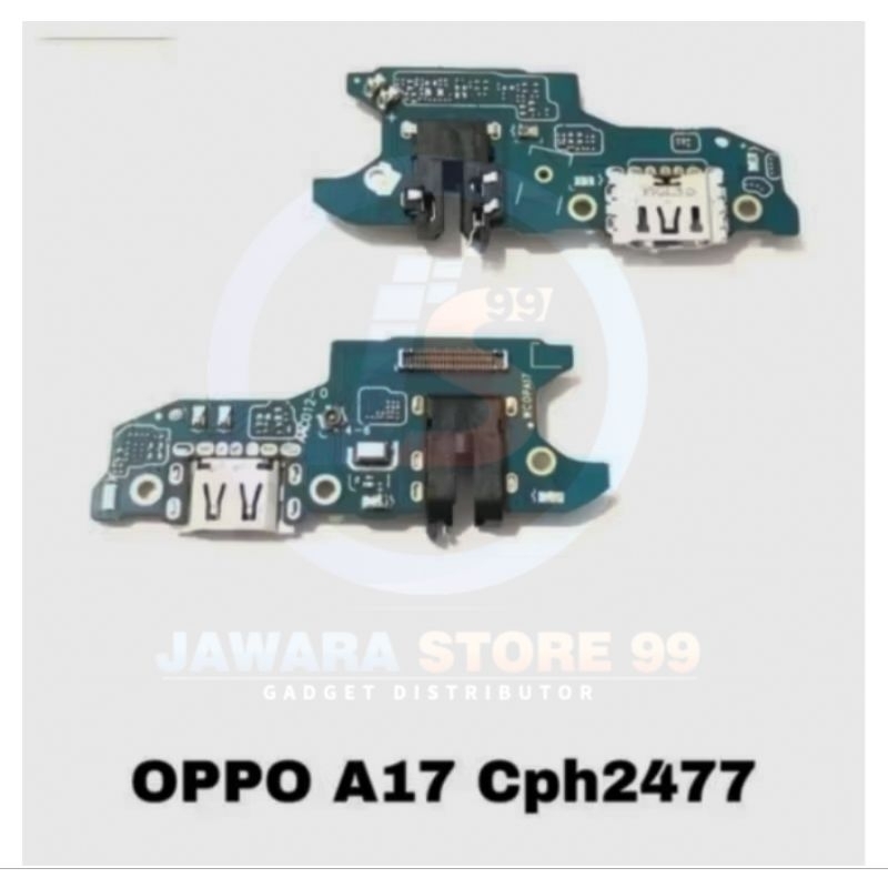 PAPAN KONEKTOR CAS OPPO A17/A17K FLEXIBLE CAS UI BOARD CHARGER ORIGINAL PLUS IC