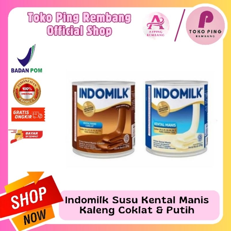 

Indomilk Susu Kental Manis Kaleng 370g