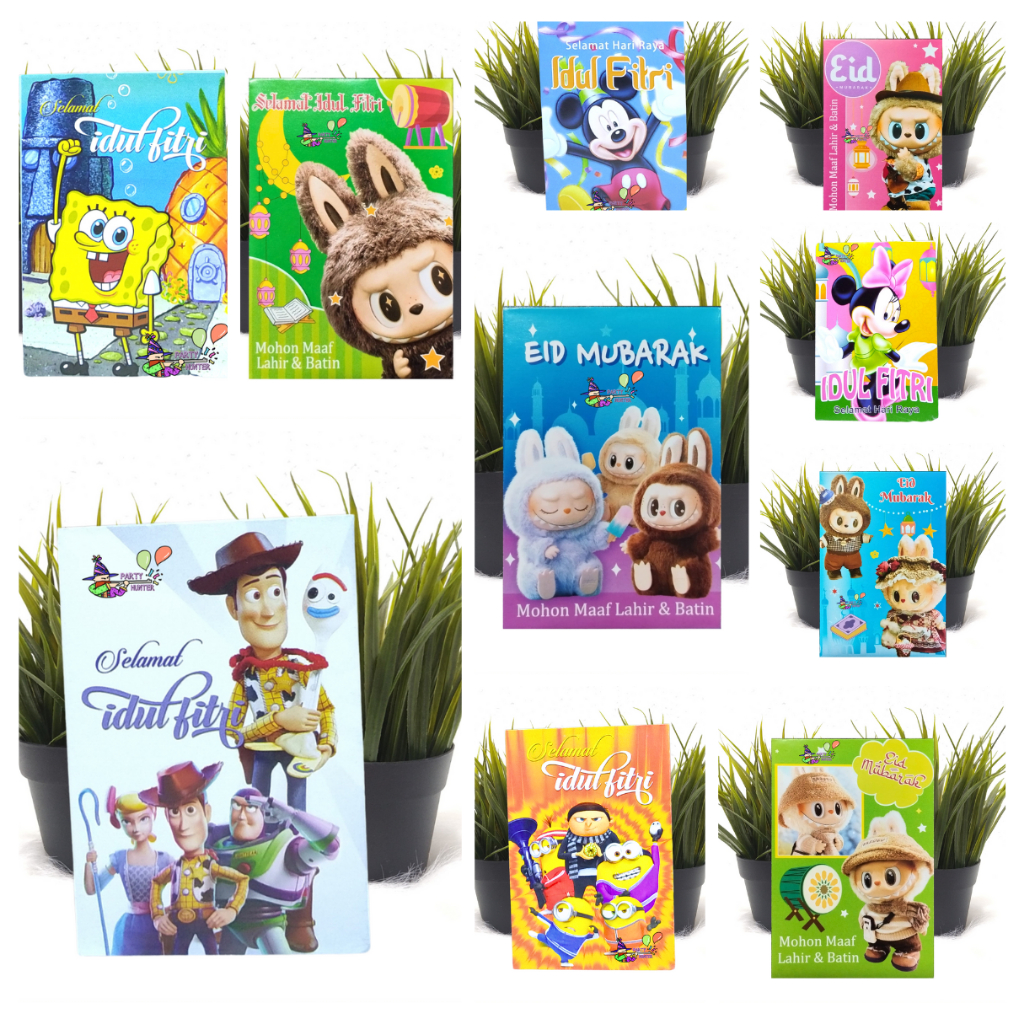 

Amplop Lebaran / Idul Fitri / Angpao Lebaran Karakter Premium 8 pcs)