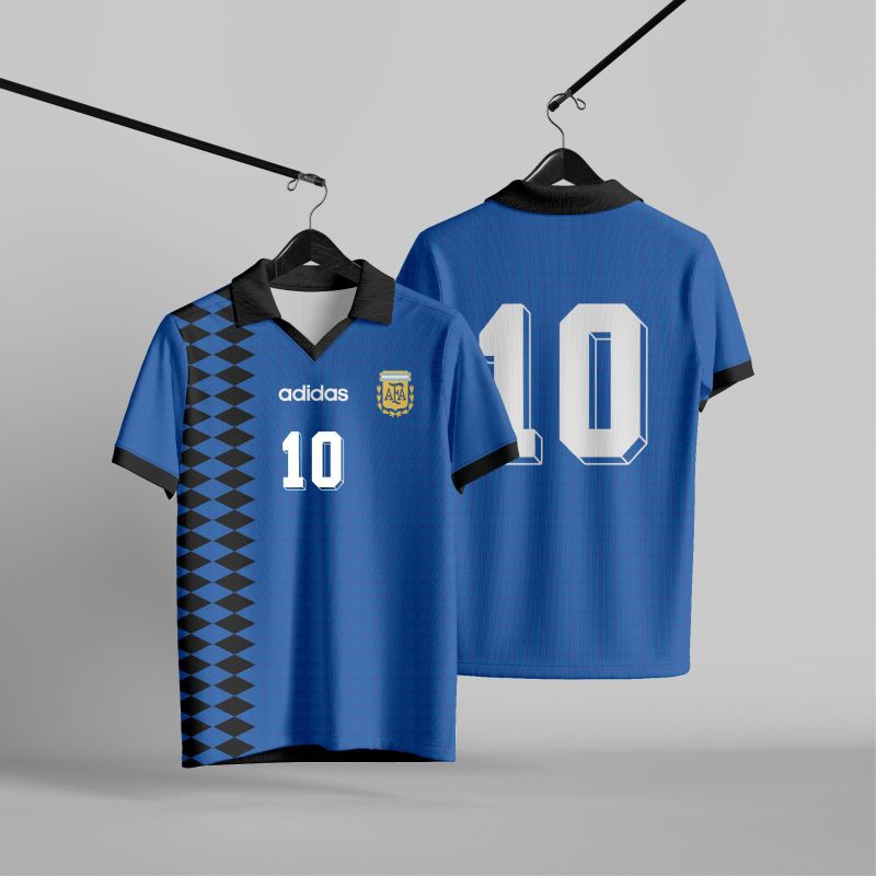JERSEY ARGENTINA 1994 AWAY FULL PRINTING GRATIS NAMA DAN NOMOR PUNGGUNG