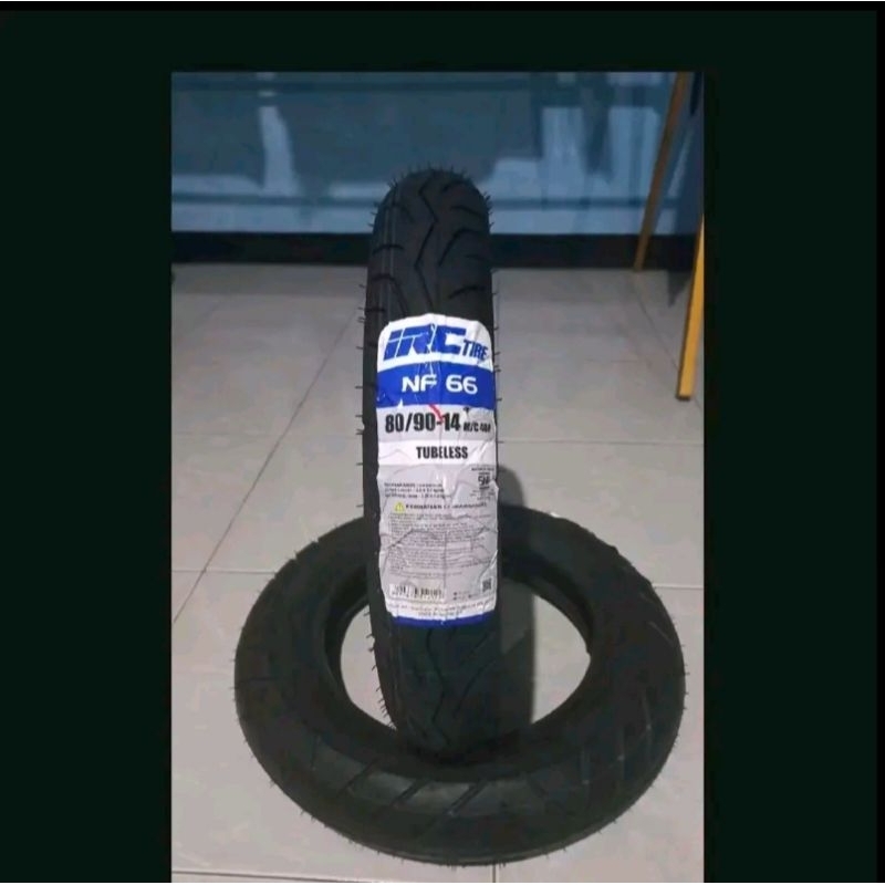 BAN LUAR TUBELES IRC NF66 80/90-14 BEAT VARIO MIO IRC TUBELES