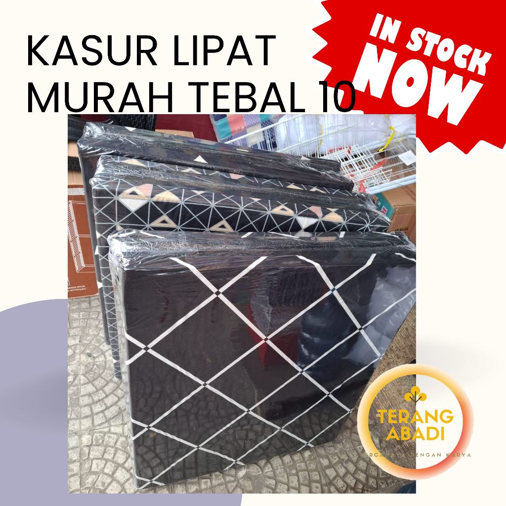 Terangbenderang_ [] Kasur Lipat 10 Cm Busa Lipat 3/ Kasur Lipat 2/ Kasur Lipat Busa / Kasur Tinggi