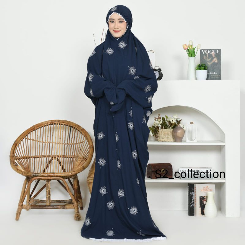 Mukena Terusan Dewasa Katun Mikro Premium