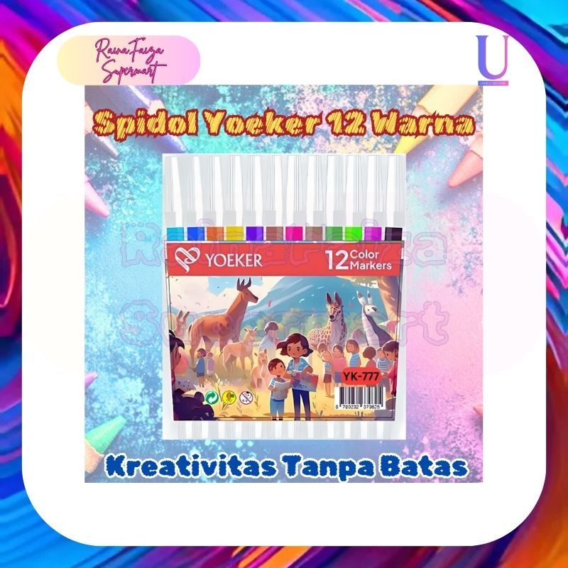 

Spidol Warna Yoeker 12 Warna YK-777 – Kreativitas Tanpa Batas