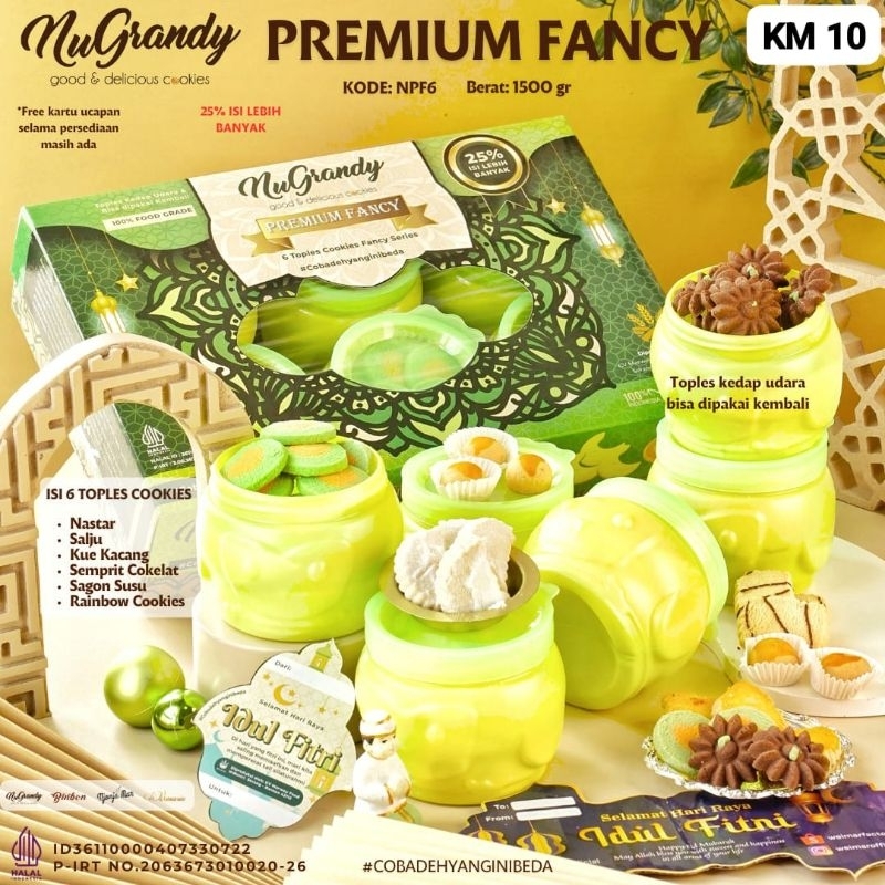 

Hampers Idul Fitri Kue Kering Nugrandy 6 Toples